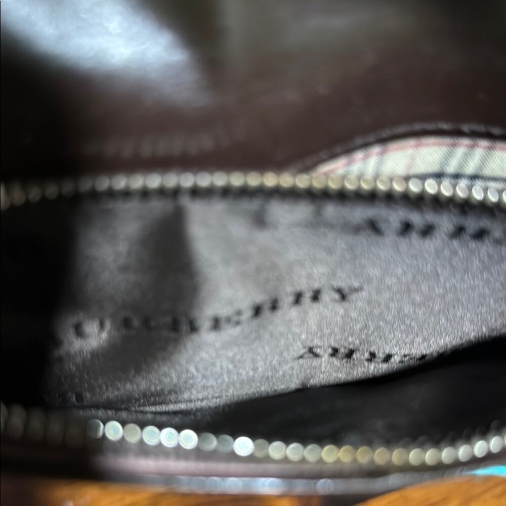 Burberry Dark Brown Leather Clutch - Picture 9 of 11
